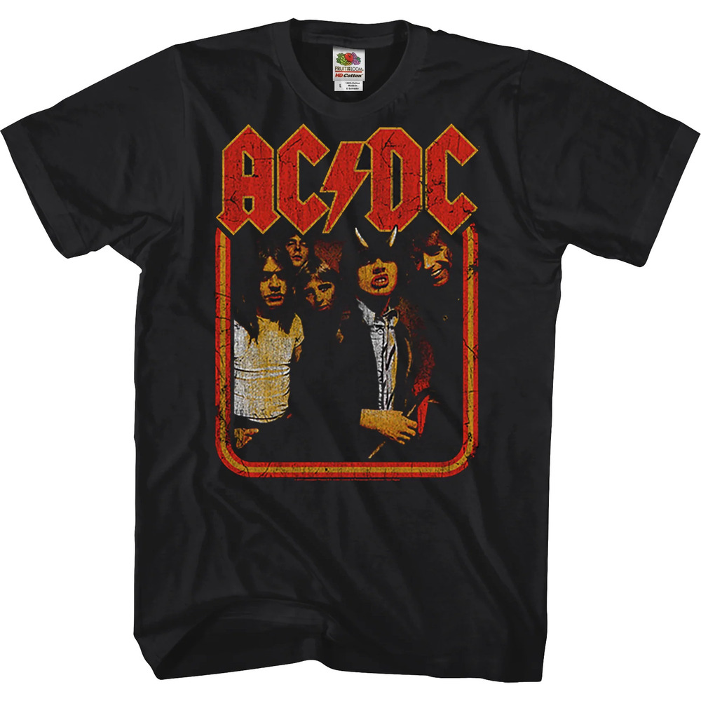 Retro Highway To Hell Acdc Shirt